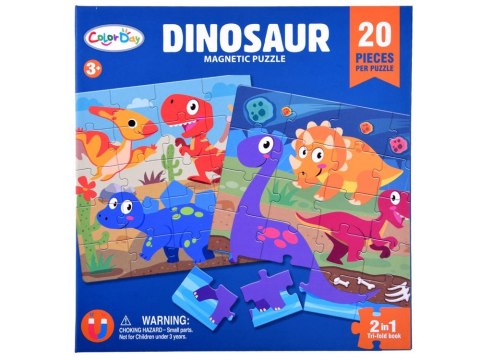 Książeczka Puzzle magnetyczne Dinozaury 40 ZA4268 Książeczka Puzzle magnetyczne Dinozaury 40 ZA4268
