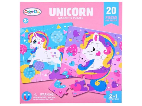Książeczka Puzzle magnetyczne Jednorożec 40 ZA4269 Książeczka Puzzle magnetyczne Jednorożec 40 ZA4269
