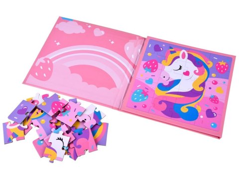 Książeczka Puzzle magnetyczne Jednorożec 40 ZA4269 Książeczka Puzzle magnetyczne Jednorożec 40 ZA4269