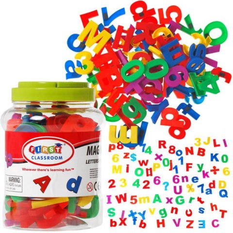 LITERKI CYFERKI MAGNETYCZNE ALFABET 80elem. magnesy TA0033 LITERKI CYFERKI MAGNETYCZNE ALFABET 80elem. magnesy TA0033