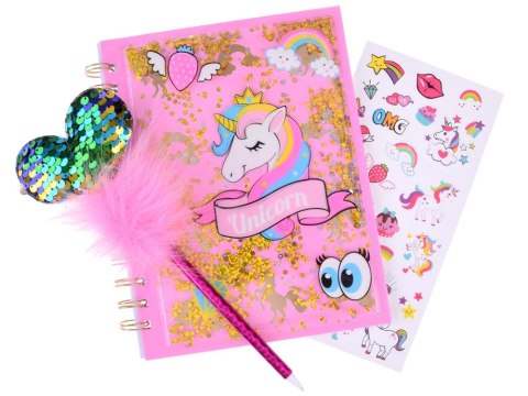 Magiczny Sekretny Pamiętnik JEDNOROŻEC + długopis naklejki ZA4796 Magiczny Sekretny Pamiętnik JEDNOROŻEC + długopis naklejki ZA4796