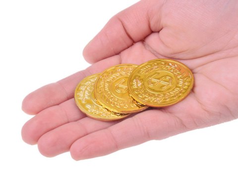 Mały archeolog wykopaliska monety kopalnia złota szukanie skarbów ZA5596