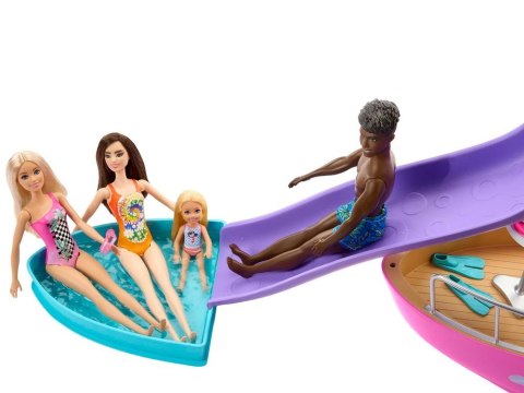 Mattel Barbie Motorówka dla lalek z TRANSFORMACJA WNĘTRZ + akcesoria ZA6042 Mattel Barbie Motorówka dla lalek z TRANSFORMACJA WNĘTRZ + akcesoria ZA6042