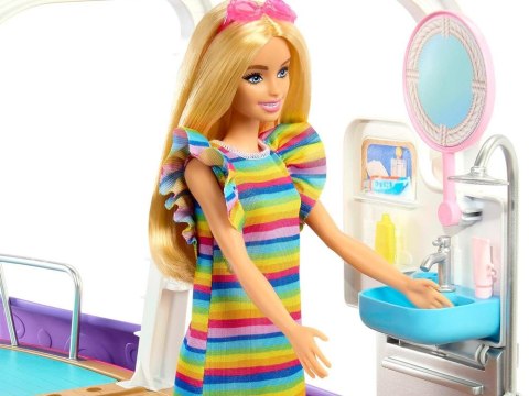 Mattel Barbie Motorówka dla lalek z TRANSFORMACJA WNĘTRZ + akcesoria ZA6042 Mattel Barbie Motorówka dla lalek z TRANSFORMACJA WNĘTRZ + akcesoria ZA6042