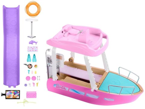 Mattel Barbie Motorówka dla lalek z TRANSFORMACJA WNĘTRZ + akcesoria ZA6042 Mattel Barbie Motorówka dla lalek z TRANSFORMACJA WNĘTRZ + akcesoria ZA6042