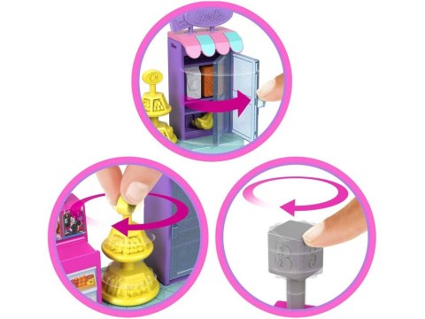 Mattel Mini Barbie Land Lalka kasjerka + supermarket i akcesoria ZA6041 B Mattel Mini Barbie Land Lalka kasjerka + supermarket i akcesoria ZA6041 B