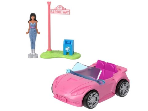 Mattel Mini Barbie Land Lalka kierowca pojazdu + autko kabriolet ZA6038 F Mattel Mini Barbie Land Lalka kierowca pojazdu + autko kabriolet ZA6038 F