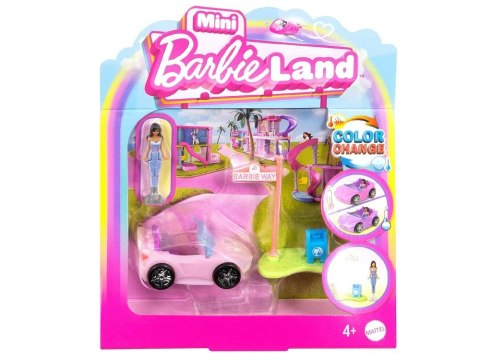 Mattel Mini Barbie Land Lalka kierowca pojazdu + autko kabriolet ZA6038 F Mattel Mini Barbie Land Lalka kierowca pojazdu + autko kabriolet ZA6038 F