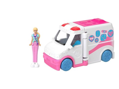 Mattel Mini Barbie Land Lalka lekarka + autko karetka pogotowia ZA6038 D Mattel Mini Barbie Land Lalka lekarka + autko karetka pogotowia ZA6038 D