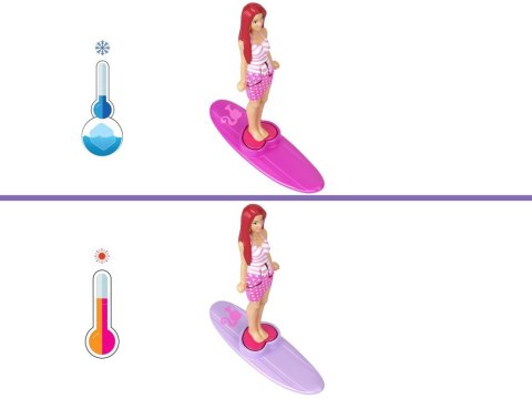 Mattel Mini Barbie Land Lalka surferka z deską + autko kabriolet ZA6038 E Mattel Mini Barbie Land Lalka surferka z deską + autko kabriolet ZA6038 E