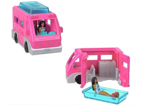 Mattel Mini Barbie Land Lalka turystka + autko kamper ZA6038 C Mattel Mini Barbie Land Lalka turystka + autko kamper ZA6038 C