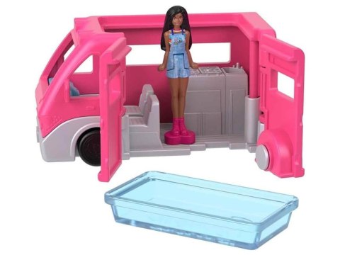 Mattel Mini Barbie Land Lalka turystka + autko kamper ZA6038 C Mattel Mini Barbie Land Lalka turystka + autko kamper ZA6038 C