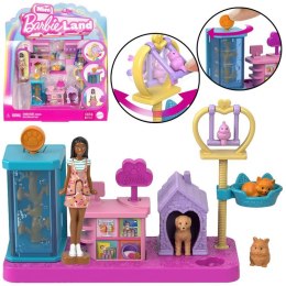 Mattel Mini Barbie Land Lalka weterynarz + zwierzaki i akcesoria ZA6041 A