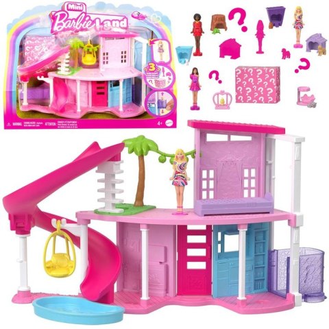 Mattel Mini BarbieLand Domek dla lalek + lalka i pupil + akcesoria ZA6039 C Mattel Mini BarbieLand Domek dla lalek + lalka i pupil + akcesoria ZA6039 C