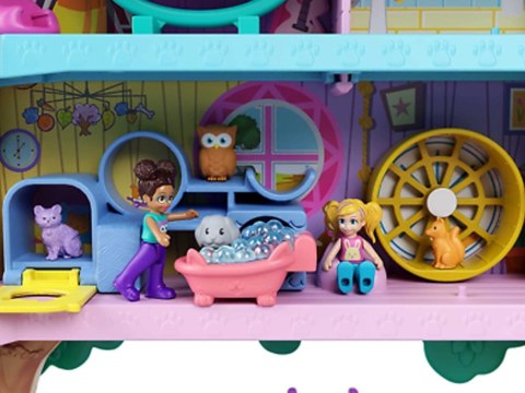 Mattel Polly Pocket Uroczy Domek na drzewie + laleczki zwierzątka ZA5529 Mattel Polly Pocket Uroczy Domek na drzewie + laleczki zwierzątka ZA5529
