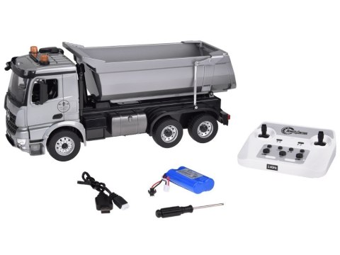 Mercedes Arocs METALOWA wywrotka sterowana EE ruchoma naczepa 1:20 RC0667 Mercedes Arocs METALOWA wywrotka sterowana EE ruchoma naczepa 1:20 RC0667