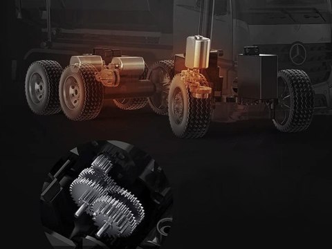 Mercedes Arocs METALOWA wywrotka sterowana EE ruchoma naczepa 1:20 RC0667 Mercedes Arocs METALOWA wywrotka sterowana EE ruchoma naczepa 1:20 RC0667