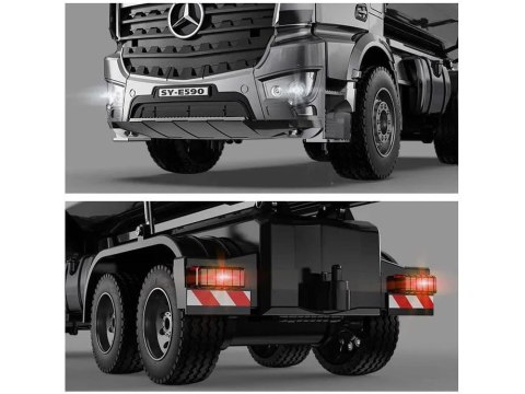Mercedes Arocs METALOWA wywrotka sterowana EE ruchoma naczepa 1:20 RC0667 Mercedes Arocs METALOWA wywrotka sterowana EE ruchoma naczepa 1:20 RC0667