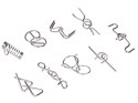 Metalowa Układanka puzzle łamigłówka zagadka logiczna 9 ele ZA5066