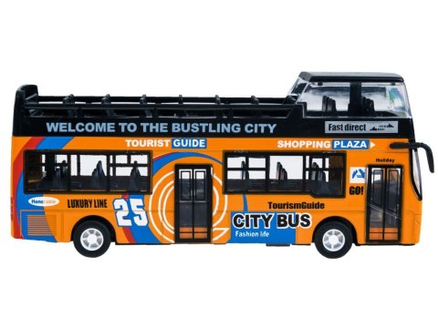 Metalowy AUTOBUS piętrus otwierane drzwi ZA2094 ZO Metalowy AUTOBUS piętrus otwierane drzwi ZA2094 ZO