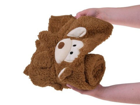 Miękki kocyk - przytulanka 2w1 MAŁPKA w kolorze mokka mouse ZA0724 Miękki kocyk - przytulanka 2w1 MAŁPKA w kolorze mokka mouse ZA0724