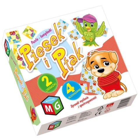 Multigra Układanka puzzle Piesek i Ptak 2w1 ZA4033 Multigra Układanka puzzle Piesek i Ptak 2w1 ZA4033