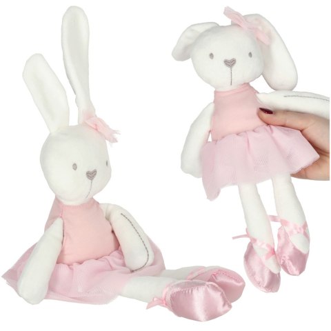 Maskotka pluszowa królik w różowej sukience 42cm Maskotka pluszowa królik w różowej sukience 42cm