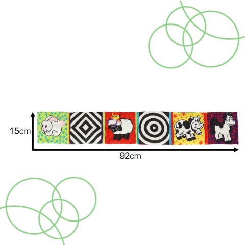 Ochraniacz do łóżeczka książeczka mata edukacyjna ochronna dla niemowląt zwierzęta