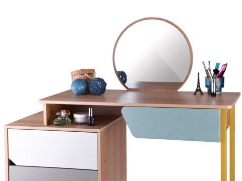 Nowoczesna drewniana Toaletka lustro taboret dla dziewczynki dzieci ZA4828 Nowoczesna drewniana Toaletka lustro taboret dla dziewczynki dzieci ZA4828