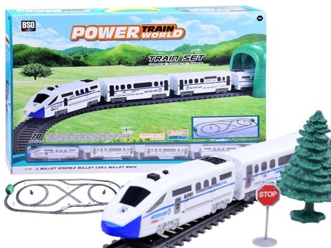 Nowoczesny Pociag pasażerski + wagony Kolejka 9m trasa ciuchcia RC0467 Nowoczesny Pociag pasażerski + wagony Kolejka 9m trasa ciuchcia RC0467