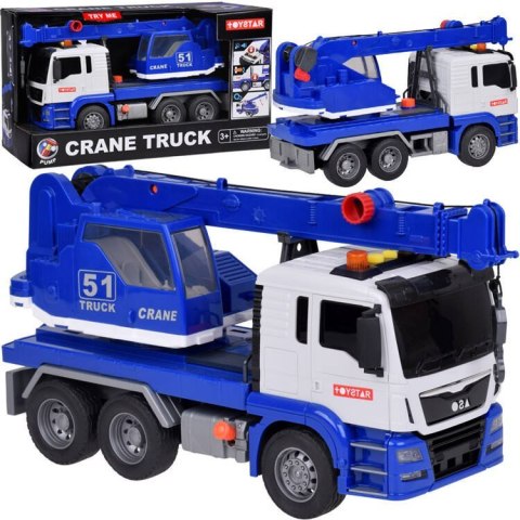 Obrotowy DŹWIG Auto Budowlane Ruchome ramię + Dźwięk + Światło ZA5226 Obrotowy DŹWIG Auto Budowlane Ruchome ramię + Dźwięk + Światło ZA5226