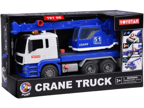 Obrotowy DŹWIG Auto Budowlane Ruchome ramię + Dźwięk + Światło ZA5226 Obrotowy DŹWIG Auto Budowlane Ruchome ramię + Dźwięk + Światło ZA5226
