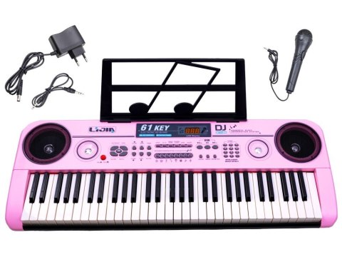 Organy Keyboard + mikrofon 61klawisz 328-06 IN0082 Organy Keyboard + mikrofon 61klawisz 328-06 IN0082