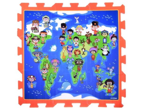 Piankowe puzzle Dzieci Świata mata do zabawy 93x93cm ZA3149 Piankowe puzzle Dzieci Świata mata do zabawy 93x93cm ZA3149