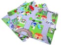 Piankowe puzzle ULICA Miękka mata dla dzieci do zabawy 120x120cm ZA2510