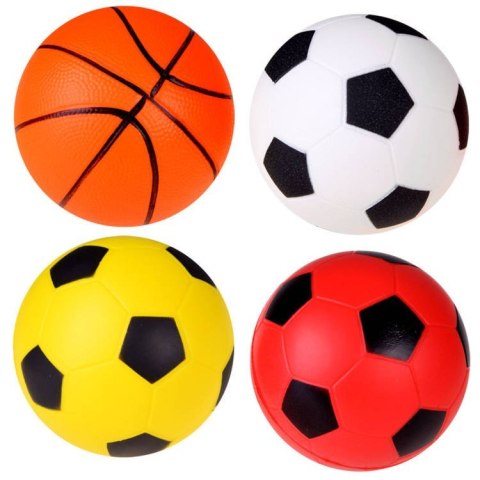 Piłki piankowe zestaw 4szt 10cm do nogi SP0705 Piłki piankowe zestaw 4szt 10cm do nogi SP0705