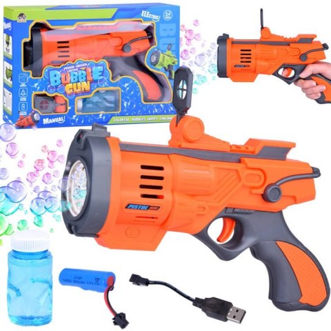 Pistolet do puszczania tęczowych baniek mydlanych ZA4962 Pistolet do puszczania tęczowych baniek mydlanych ZA4962