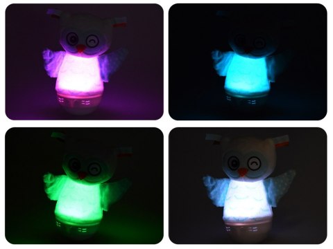 Pluszowa Sowa Lampka nocna zmieniająca kolory Pozytywka dla dzieci ZA5190 Pluszowa Sowa Lampka nocna zmieniająca kolory Pozytywka dla dzieci ZA5190