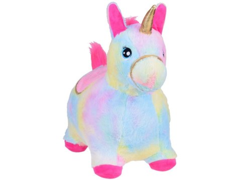 Pompowany konik kucyk skoczek tęczowy jednorożec pluszowy + pompka ZA5444 Pompowany konik kucyk skoczek tęczowy jednorożec pluszowy + pompka ZA5444
