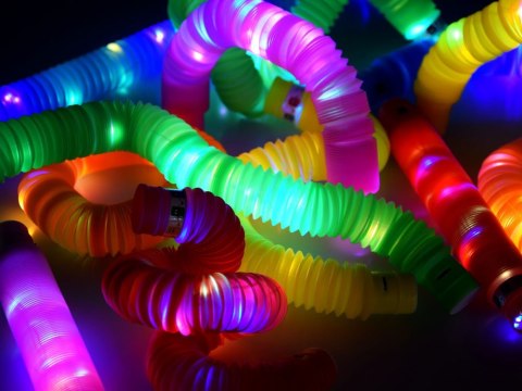POP TUBE rurki sensoryczne świecące LED 12szt ZA4709 POP TUBE rurki sensoryczne świecące LED 12szt ZA4709