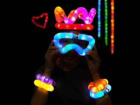 POP TUBE rurki sensoryczne świecące LED 12szt ZA4709 POP TUBE rurki sensoryczne świecące LED 12szt ZA4709