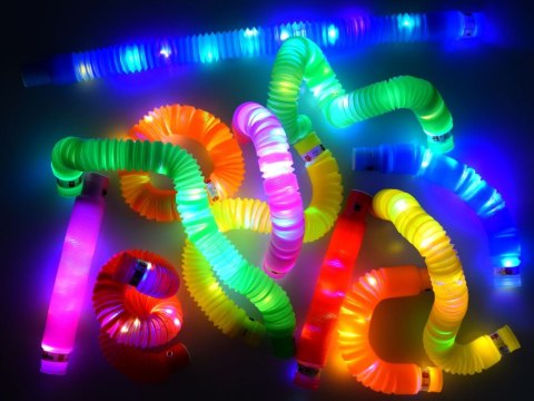 POP TUBE rurki sensoryczne świecące LED 12szt ZA4709 POP TUBE rurki sensoryczne świecące LED 12szt ZA4709
