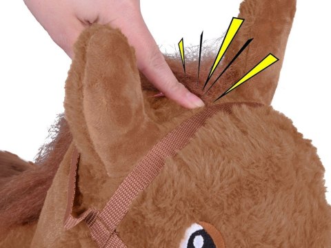 Pompowany konik skoczek pluszowy do skakania dla dziecka pompka ZA5443 CB Pompowany konik skoczek pluszowy do skakania dla dziecka pompka ZA5443 CB