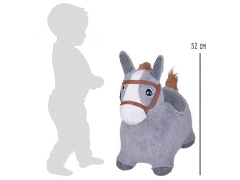 Pompowany konik skoczek pluszowy do skakania dla dziecka pompka ZA5443 SZ Pompowany konik skoczek pluszowy do skakania dla dziecka pompka ZA5443 SZ