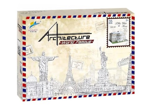 Przestrzenne Puzzle 3D BIAŁY DOM budowle ZA2529 Przestrzenne Puzzle 3D BIAŁY DOM budowle ZA2529