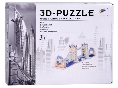 Puzzle 3D Tower Bridge 120-elementów Puzzle przestrzenne Londyn ZA5399 Puzzle 3D Tower Bridge 120-elementów Puzzle przestrzenne Londyn ZA5399