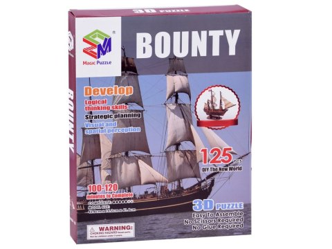 Puzzle 3D statek Bounty okręt morski 125 el ZA2599 Puzzle 3D statek Bounty okręt morski 125 el ZA2599