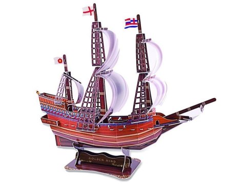 Puzzle 3D statek Golden Hind okręt 108 ele. puzzle przestrzenne ZA2600 Puzzle 3D statek Golden Hind okręt 108 ele. puzzle przestrzenne ZA2600