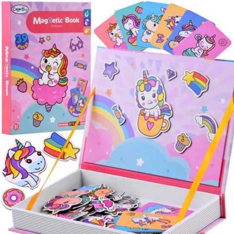 Puzzle magnetyczne bajeczny Jednorożec 39el ZA4406 Puzzle magnetyczne bajeczny Jednorożec 39el ZA4406
