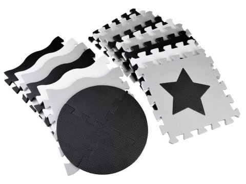 Puzzle piankowe - Kontrastowa mata dla niemowląt KSZTAŁTY 120x120cmZA4782 Puzzle piankowe - Kontrastowa mata dla niemowląt KSZTAŁTY 120x120cmZA4782
